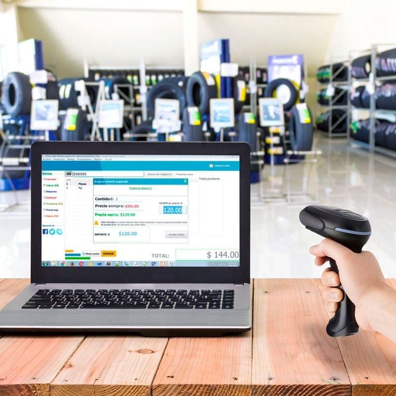 Lector Código Barras Bluetooth Computadora Steren