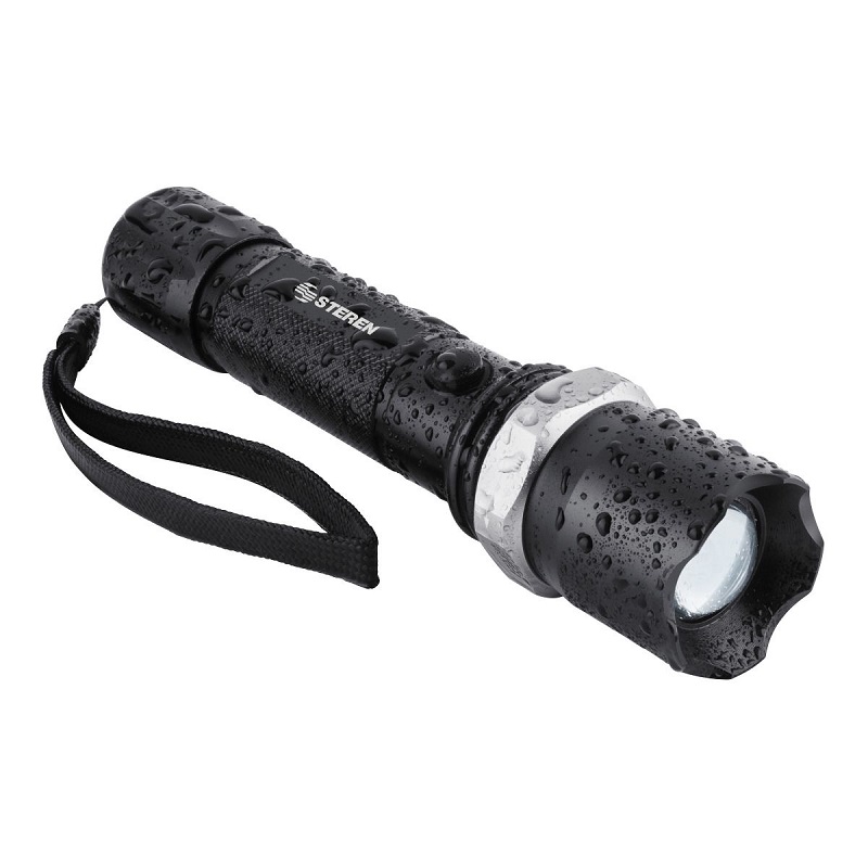 Linterna Led Aluminio Resistente Agua Recargable Steren