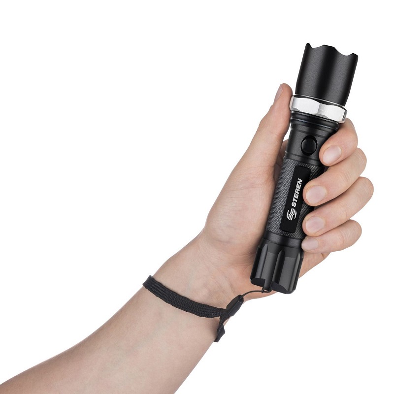 Linterna Led Aluminio Resistente Agua Recargable Steren