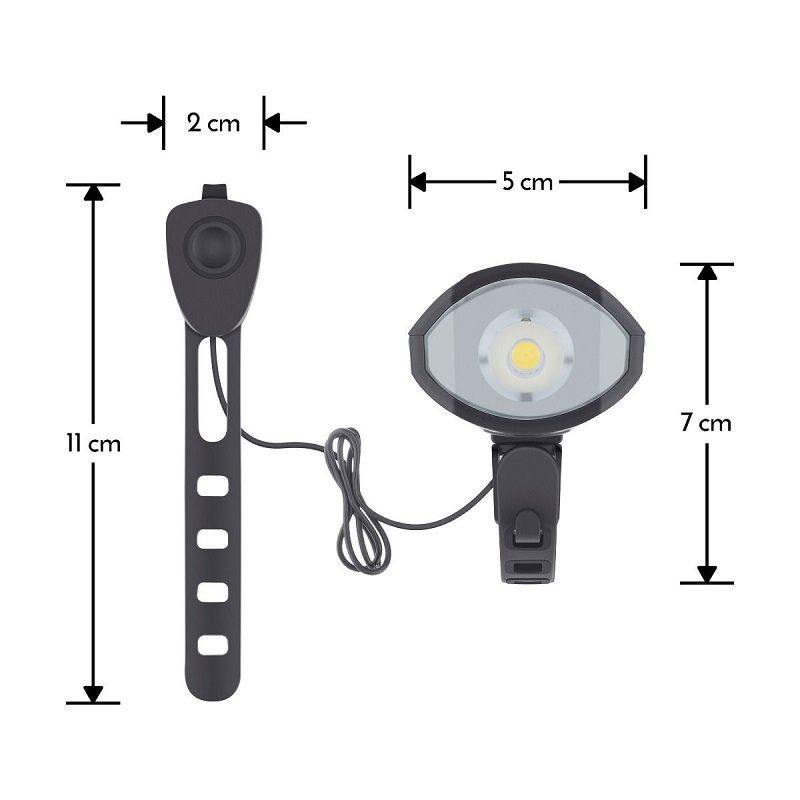 Linterna Claxon Bicicleta Iluminación Angulo Amplio Steren