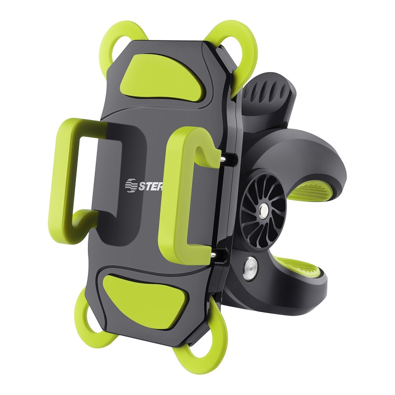 Soporte Base Celular Bicicleta Manubrio Verde Steren