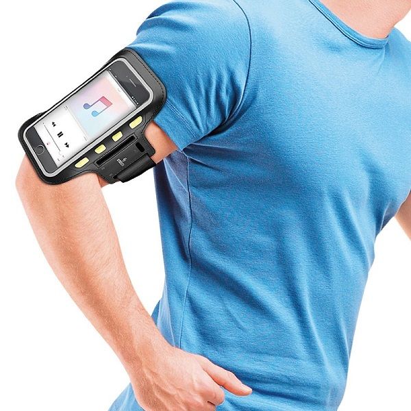 Soporte Porta Smartphone Luz Led Brazo Celular Sport Steren