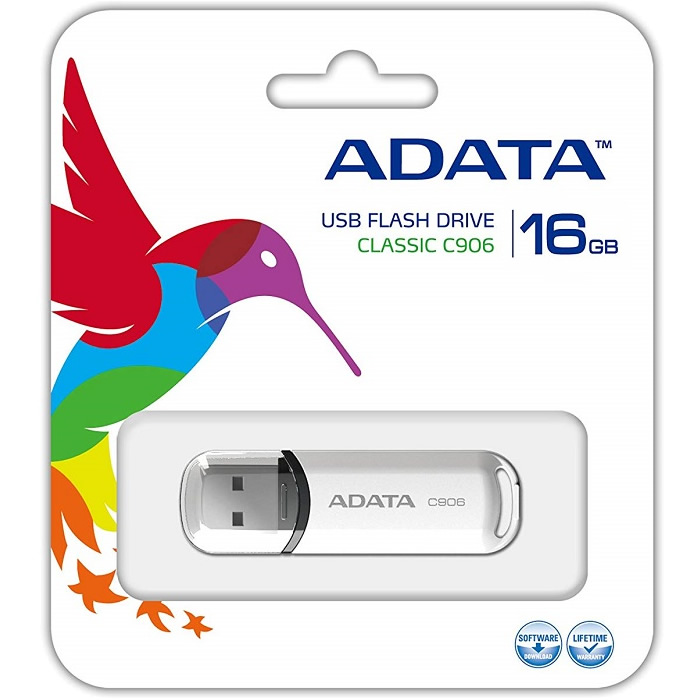 Memoria Flash USB Adata C906 16GB Blanca AC906-16G-RWH