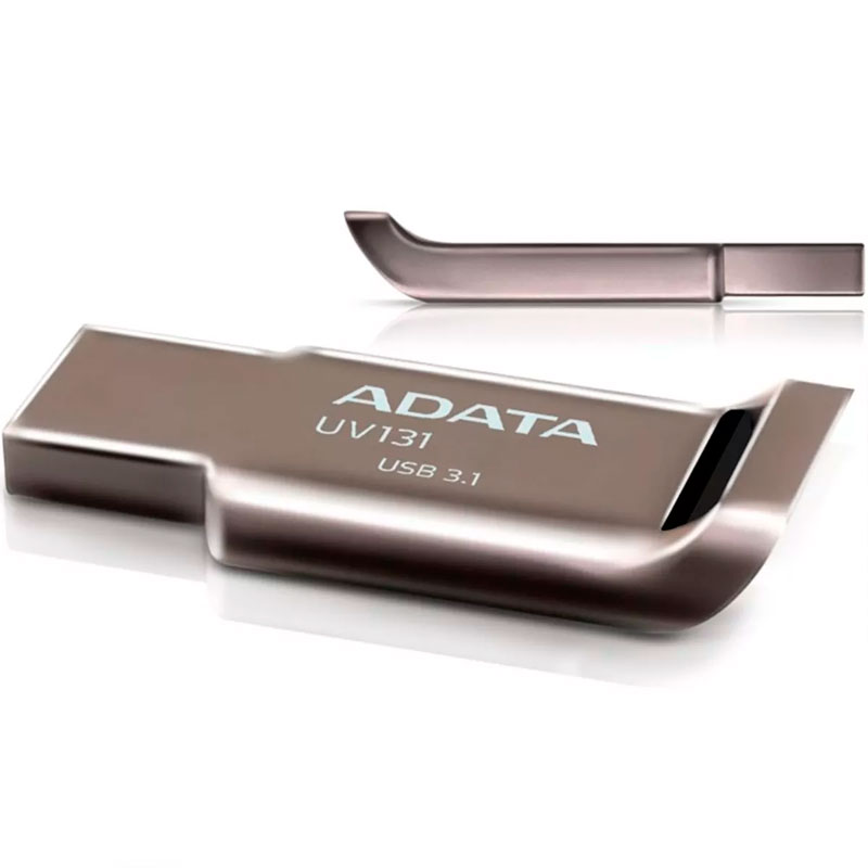 Memoria USB 16GB 3.1 ADATA UV131 Flash Drive Metalica Uso Rudo AUV131-16G-RGY