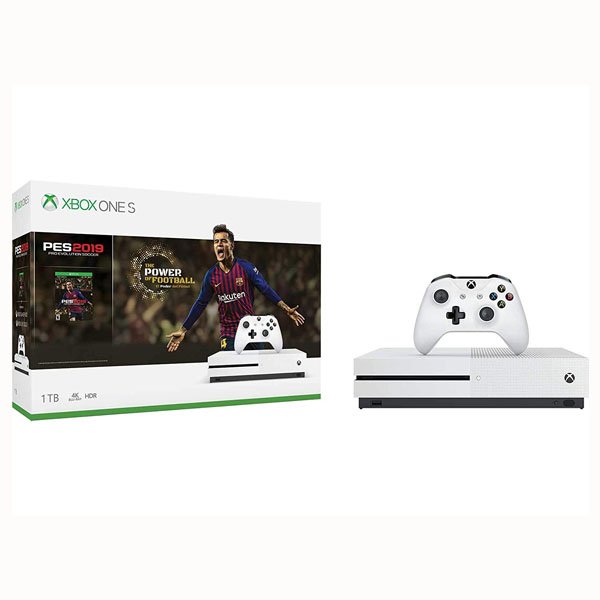Consola Xbox One S de 1TB con juego Pro Evolution Soccer PES 2019