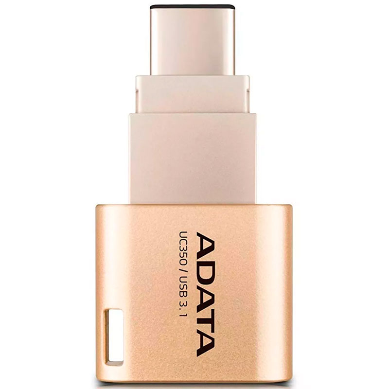 Memoria USB OTG 32GB 3.1 ADATA UC350 Tipo C Universal Dorado AUC350-32G-CGD 