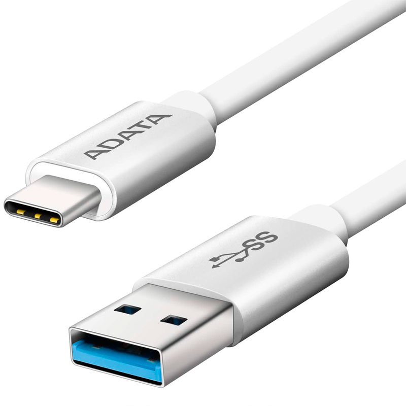 Cable USB 3.1 Tipo C ADATA USB-A Carga Rapida ACA3AL-100CM-CSV 