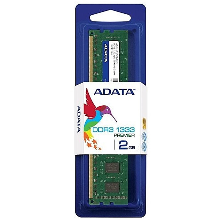 Memoria Ram DDR3 Adata 1333 MHz 2 Gb PC3-10600 AD3U133322G9-S