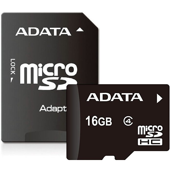 Memoria MicroSD 16 GB Adata SDHC Con Adaptador Clase 4 AUSDH16GCL4-RA1