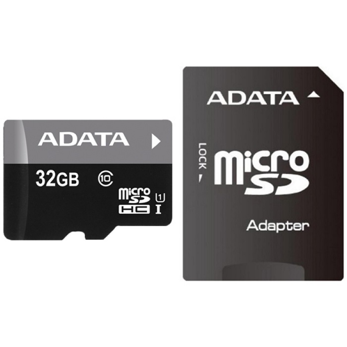 Memoria MicroSD 32 GB Adata SDHC Con Adaptador Clase 10 AUSDH32GUICL10-RA1