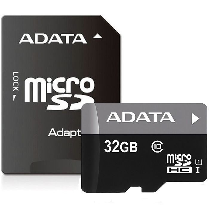 Memoria MicroSD 32 GB Adata SDHC Con Adaptador Clase 10 AUSDH32GUICL10-RA1