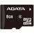 Memoria MicroSD 8 GB Adata SDHC Con Adaptador Clase 4 AUSDH8GCL4-RA1