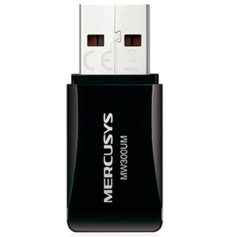 Adaptador Inalambrico USB MERCUSYS MW300UM N 300Mbps 2.0 