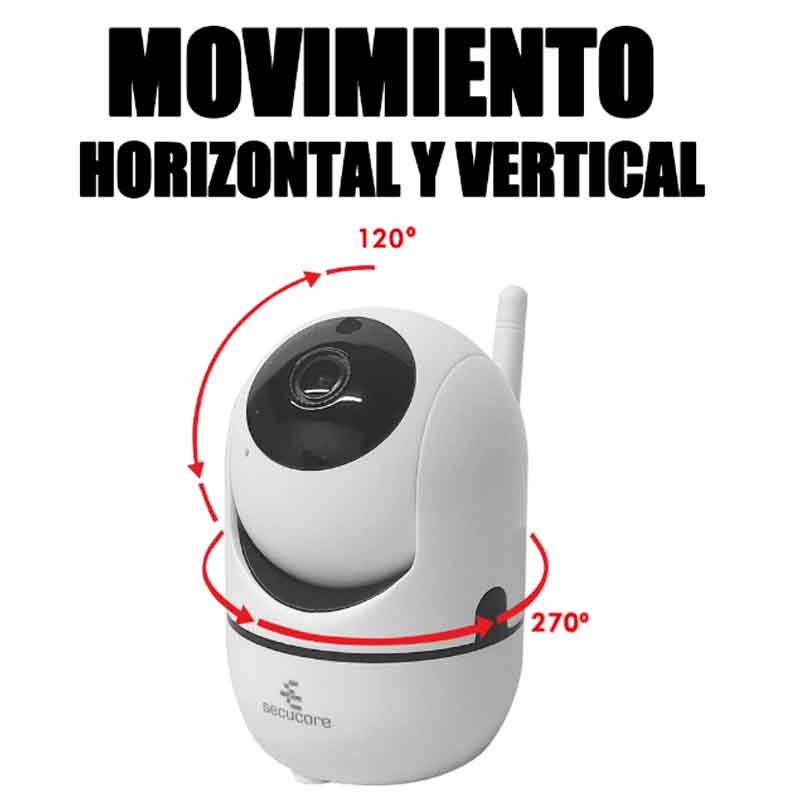 Cámara Ip Cctv Video Wifi Movimiento Audio Graba En La Nube