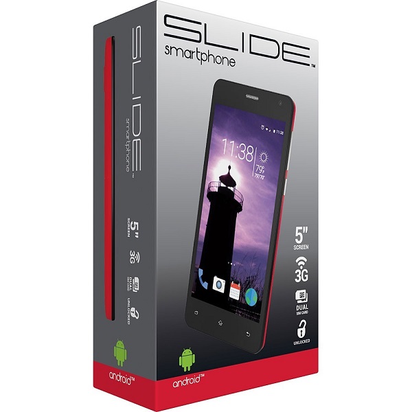 Smartphone Slide SP5013RD, 5.0", 3G, Rojo, Liberado