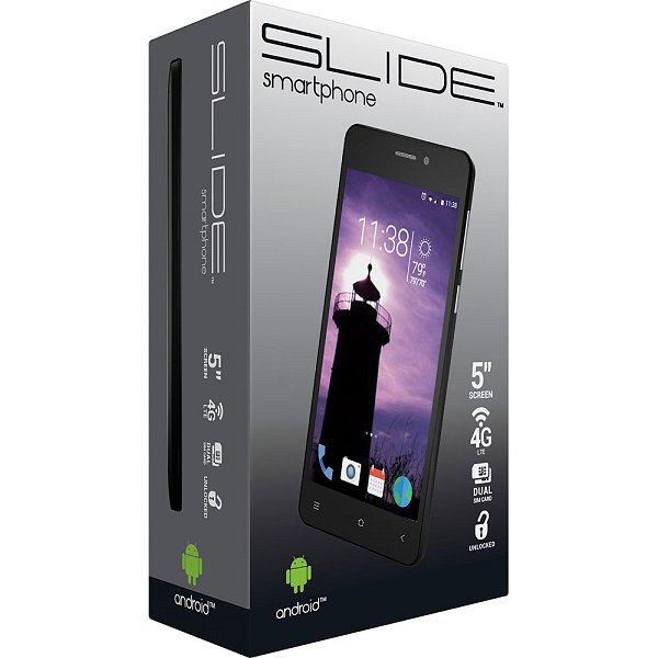  Smartphone  Slide Negro 5" 4G LTE Dual Sim y Android, Liberado