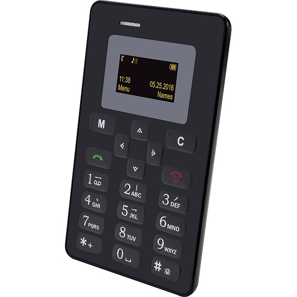Slide Mini teléfono celular,2 G Servicio GSM, color negro/plata, Liberado