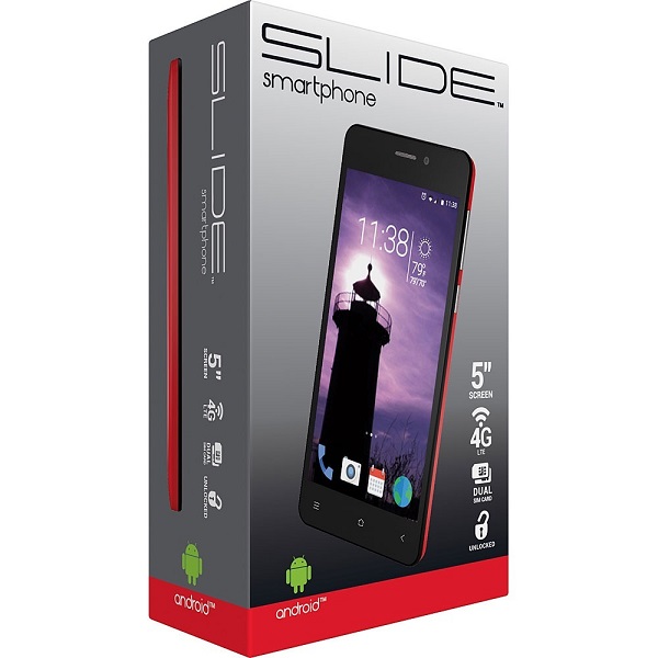 Slide SP5014RD Smartphone 5.0" 4G color rojo, Liberado