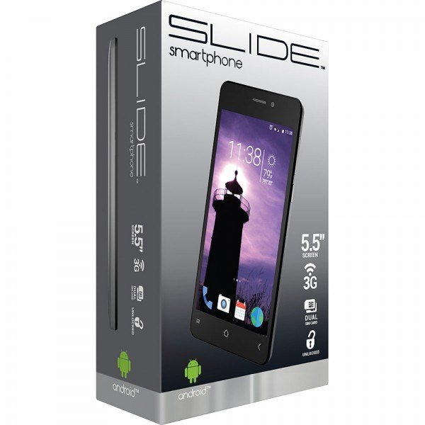 Slide Telefono Celular 5.5" 8GB Dual Sim Color Plata , Liberado
