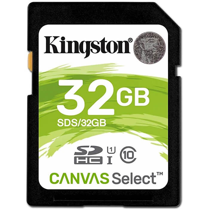 Memoria SD 32GB Kingston SDHC Clase 10 Canvas Select SDS/32GB