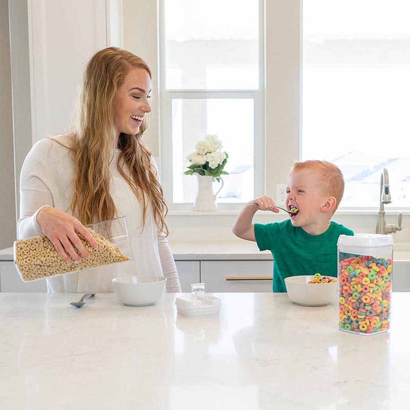 Juego 4 Recipientes Herméticos Cuadrados Grandes