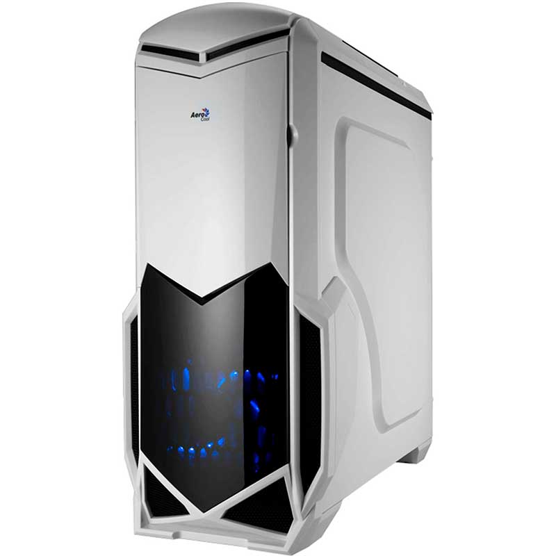 Gabinete Gamer AEROCOOL Battlehawk Media Torre ATX Exclusivo Blanco