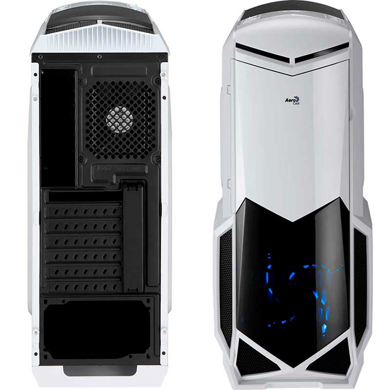 Gabinete Gamer AEROCOOL Battlehawk Media Torre ATX Exclusivo Blanco
