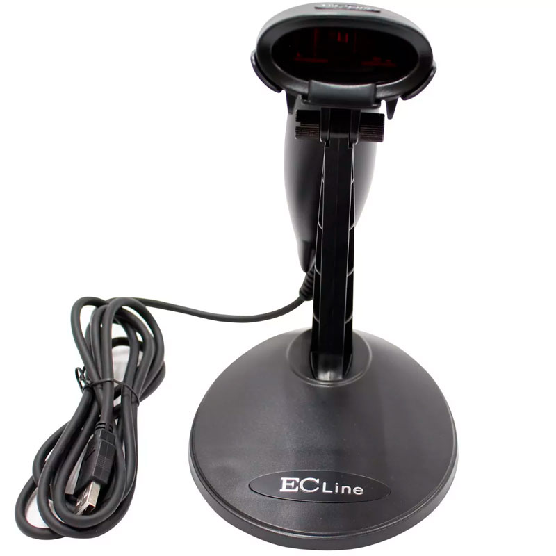Lector Codigo Barras Usb Ec Line Lector Laser Con Base Ec-Ls-9620-Usb