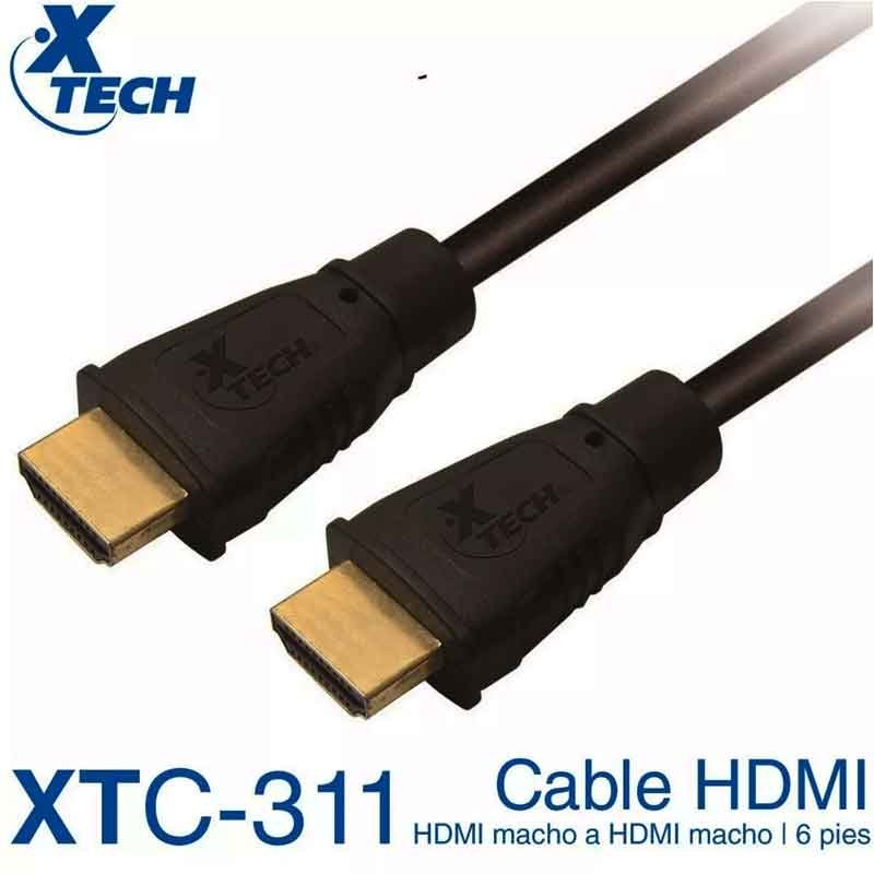 Cable HDMI Macho a HDMI Macho XTECH 1.8Mtrs XTC-311