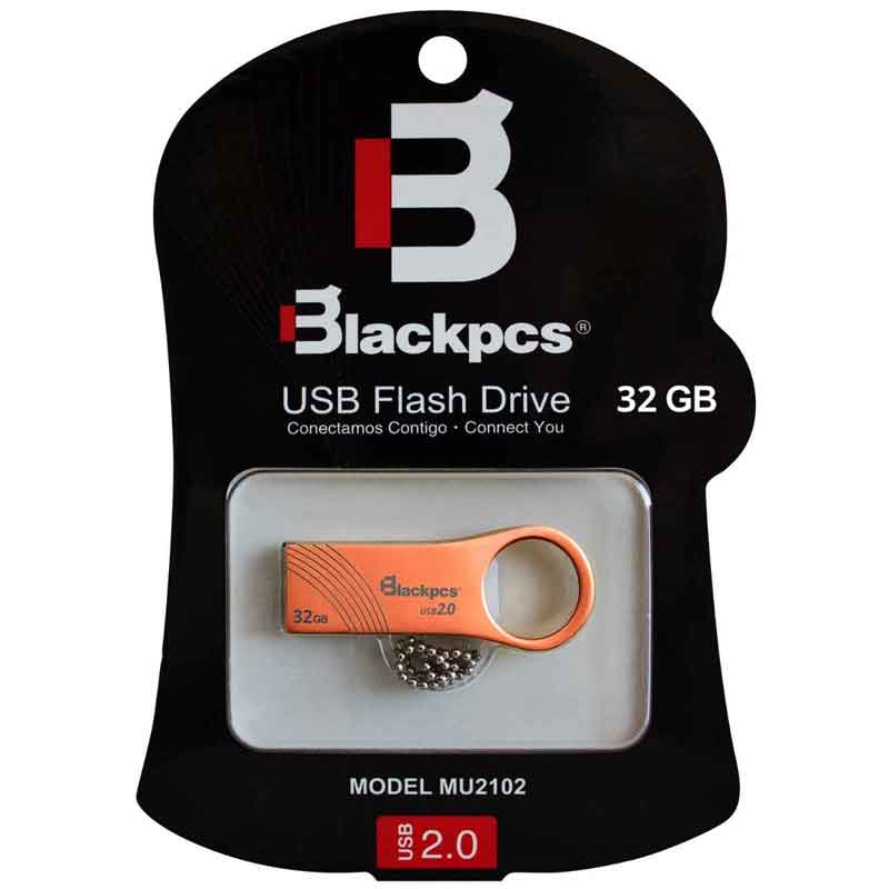 Memoria USB 32GB Bronce Metalica BLACKPCS 2102 MU2102RG-32