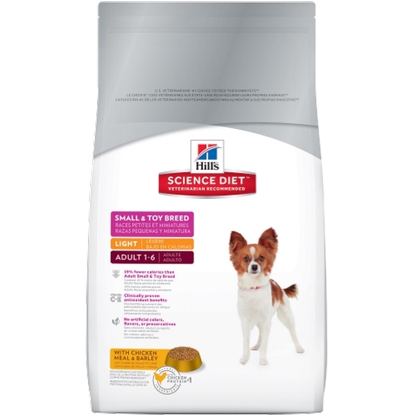 Hills Science Diet Alimento Para Perro Adulto Razas Pequeñas Y Mini Light 7 Kg
