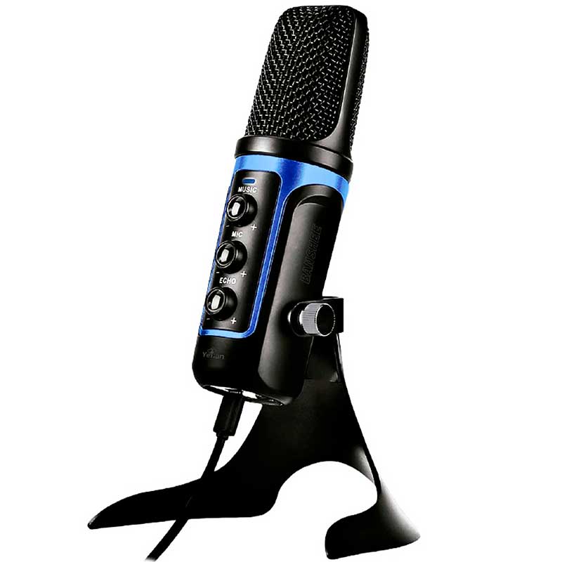 Micrófono Profesional Streaming YEYIAN Banshe S1000 AZUL MI1000 