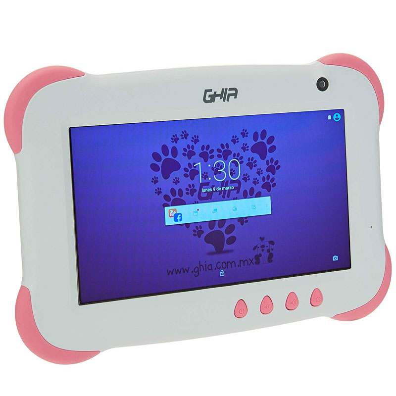 Tablet Android Para Niños Contra Golpes 1gb 8gb Android 8 Blanco Ghia GTKIDS7