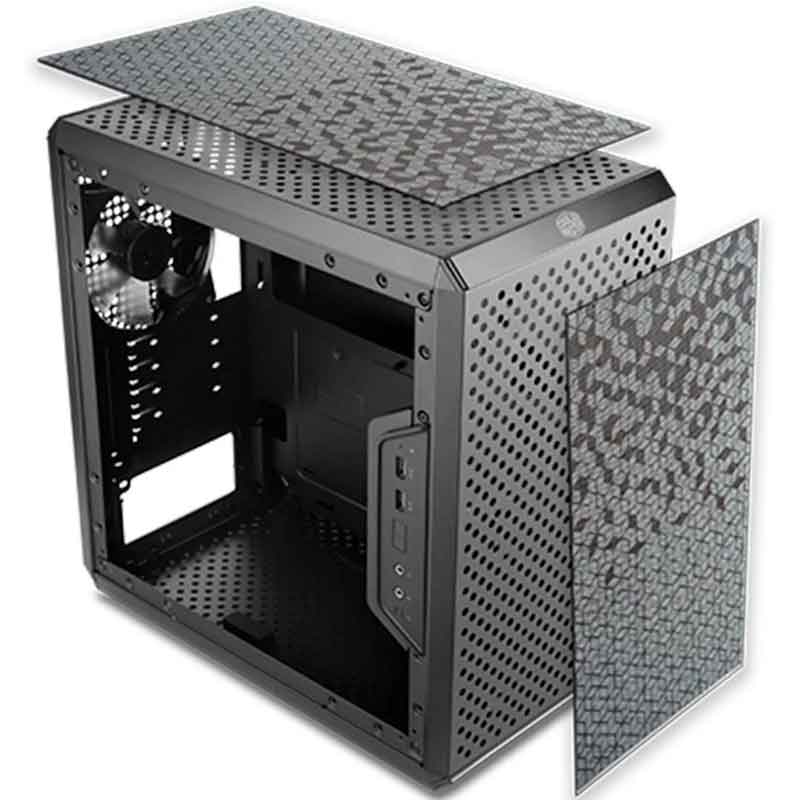 Gabinete Gamer COOLER MASTER Masterbox Q300L Panel Acrilico USB 3.0 Negro Micro ATX 
