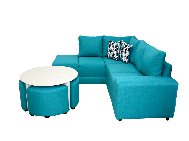 BOMBAY TURQUEZA CURRY CON MESA DE CENTRO OTTAWA TACTO CON 4 TAB ESPACIO MUEBLES- ENTREGA UNICAMENTE CDMX Y AREA METROPOLITANA 