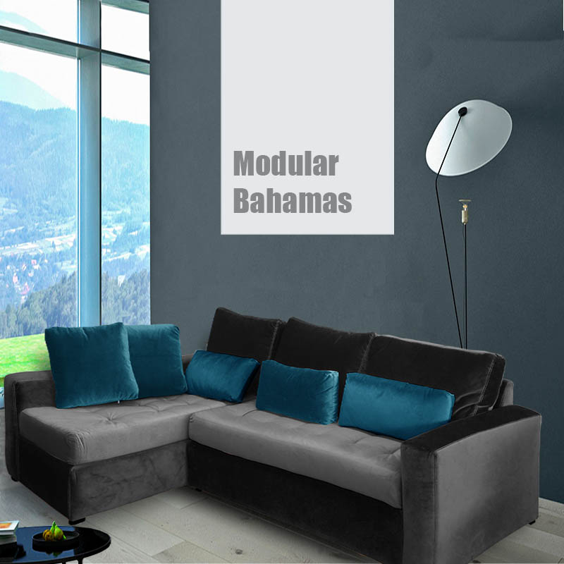 Sala Alaska terciopelo Gris y azul Muebles ROJEF // ENTREGA A CDMX Y ZONA METROPOLITANA.