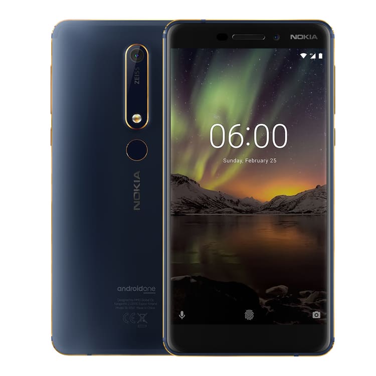 Celular Nokia 6 1 Android 32GB Azul Single Sim Desbloqueado