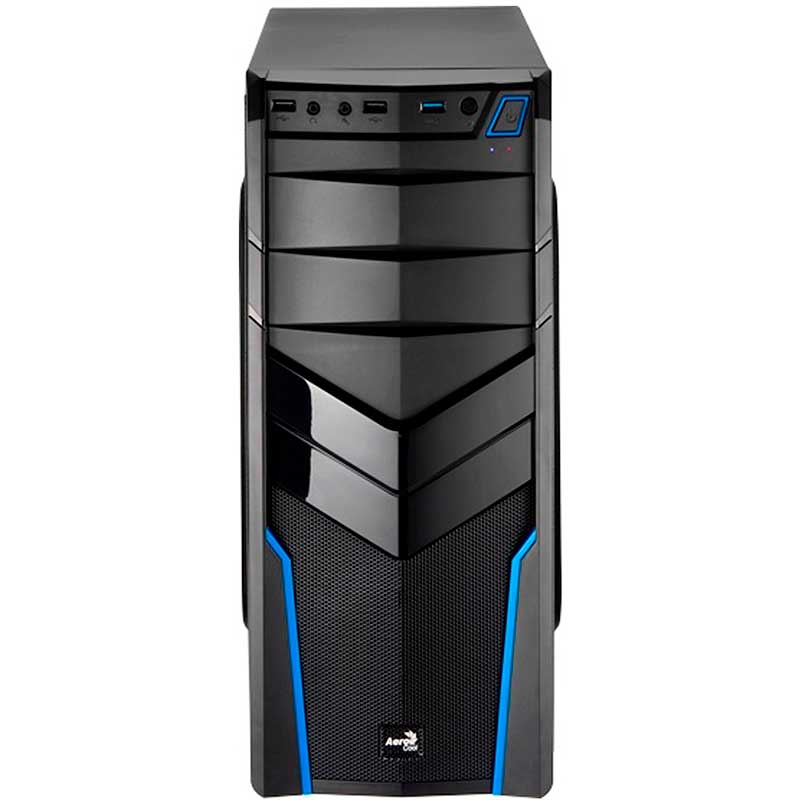 Gabinete Gamer Aerocool V2X Advance Media Torre Atx Azul