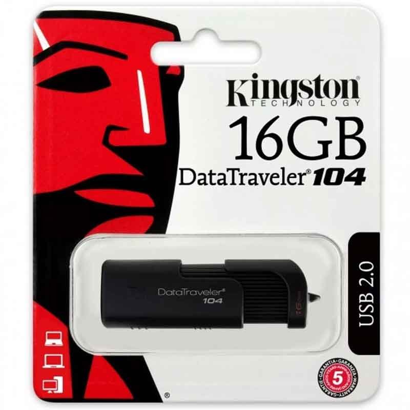 Memoria USB DataTraveler 104 16GB Negro DT104/16GB KINGSTON