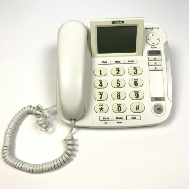 Telefono Alambrico Blanco Uniden