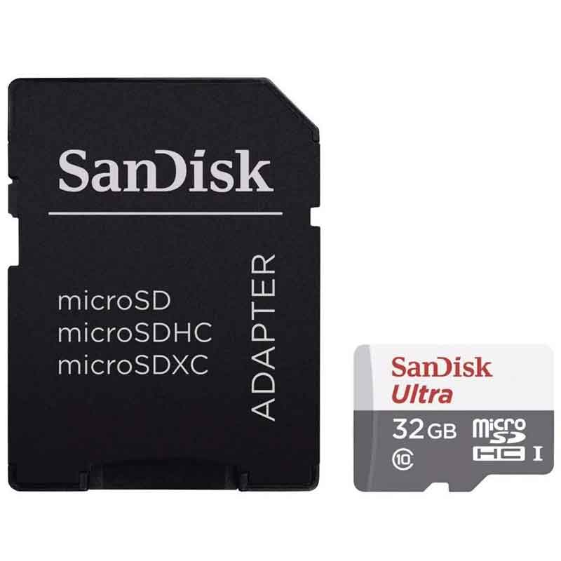 Memoria Micro SD 32GB Sandisk Ultra Clase 10 SDSQUNS-032G-GN3MA 