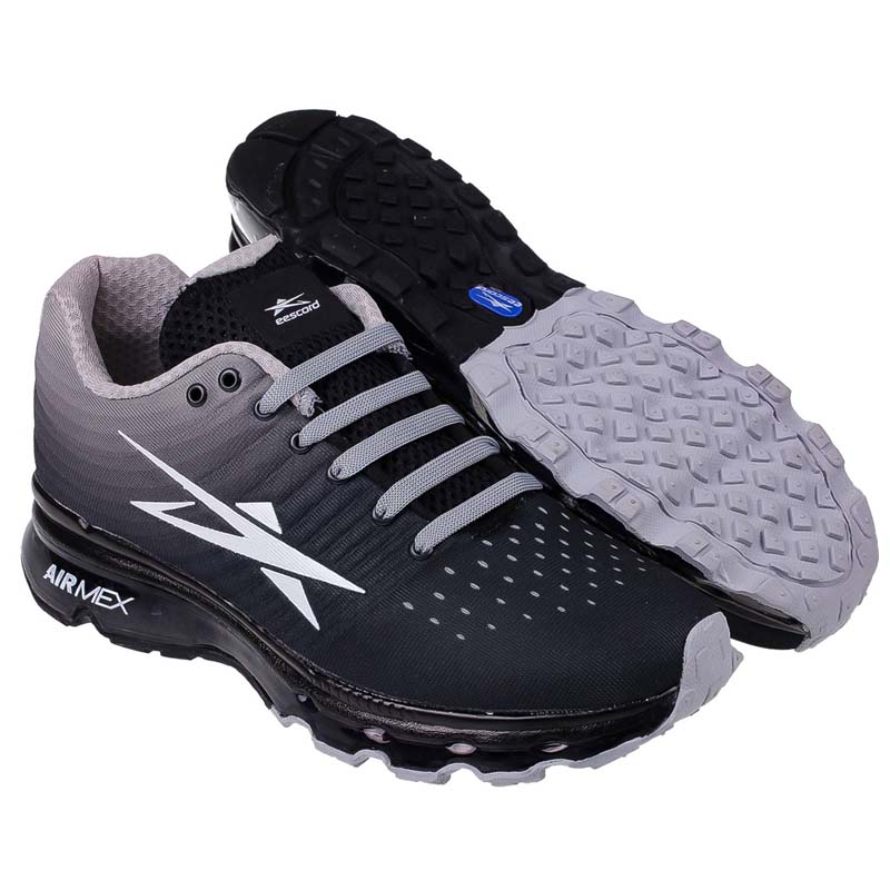 Tenis Eescord Negro/gris Claro Hombre Caballero Running