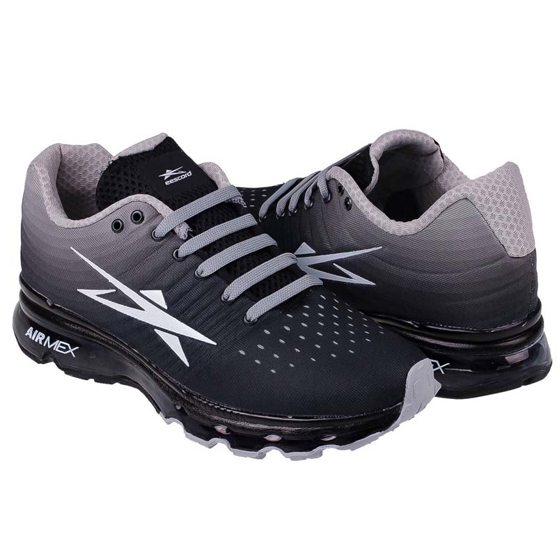 Tenis Eescord Negro/gris Claro Hombre Caballero Running