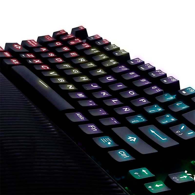 Teclado Gamer Mecanico YEYIAN Flare 2000 RGB Retroiluminado Switch Cafe