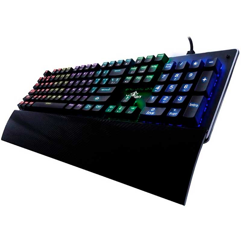 Teclado Gamer Mecanico YEYIAN Flare 2000 RGB Retroiluminado Switch Cafe