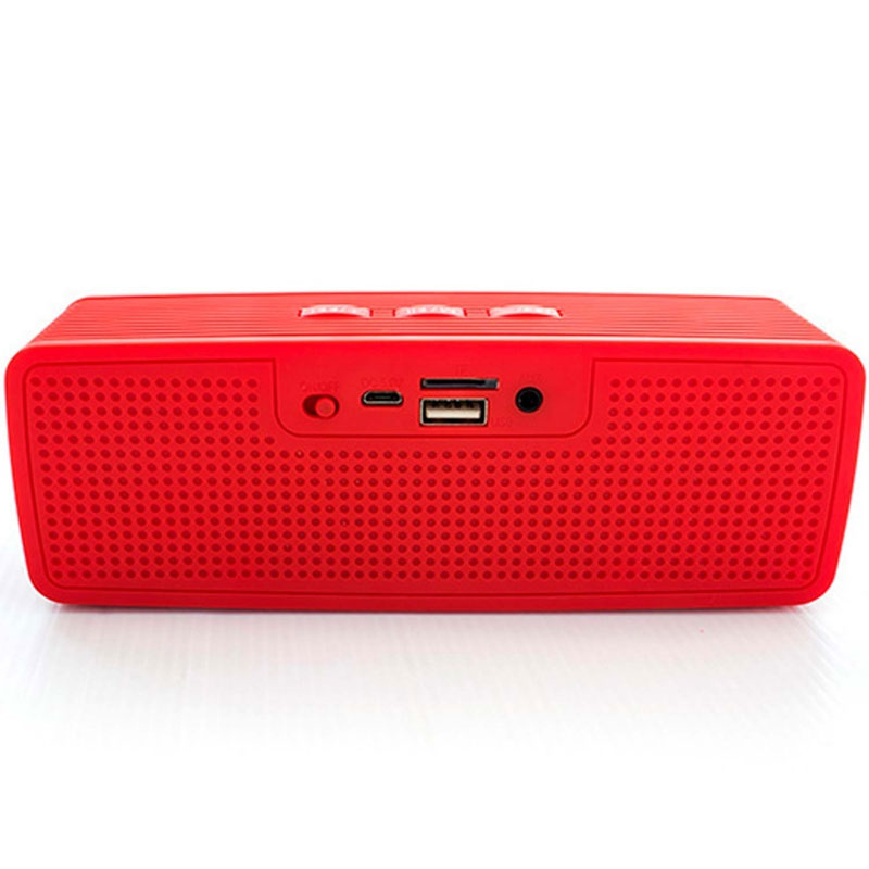 Bocinas VORAGO Speaker 100 Bluetooth 3.5MM Rojo BSP-100 