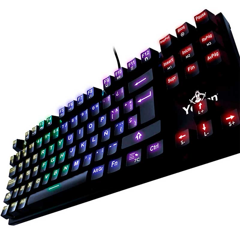 Teclado Gamer YEYIAN Spark 2000 Outemu Switch Rojo 