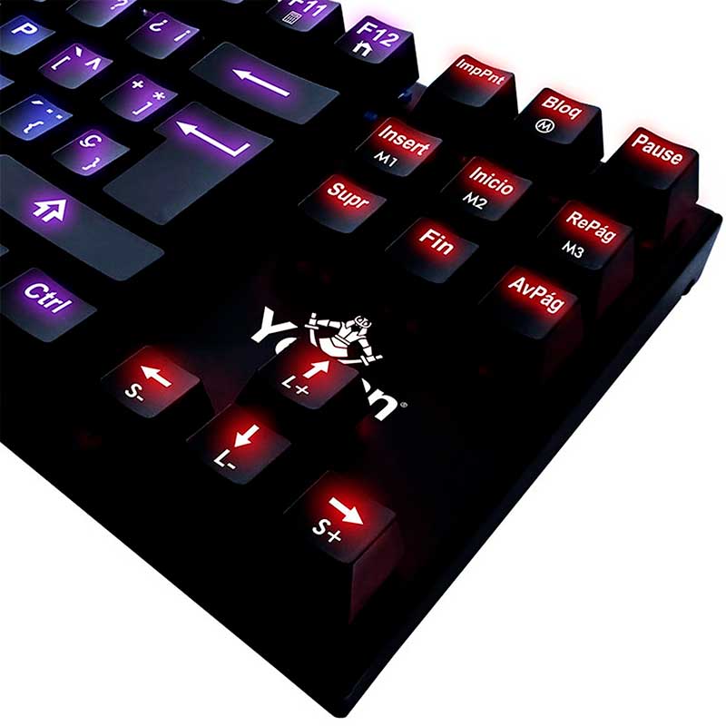 Teclado Gamer YEYIAN Spark 2000 Outemu Switch Rojo 