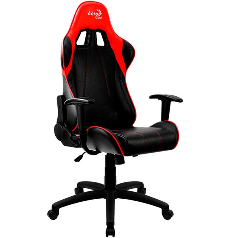 Silla Gamer AEROCOOL AC100 Air ACGC-2023101.R1 Negro Con Rojo