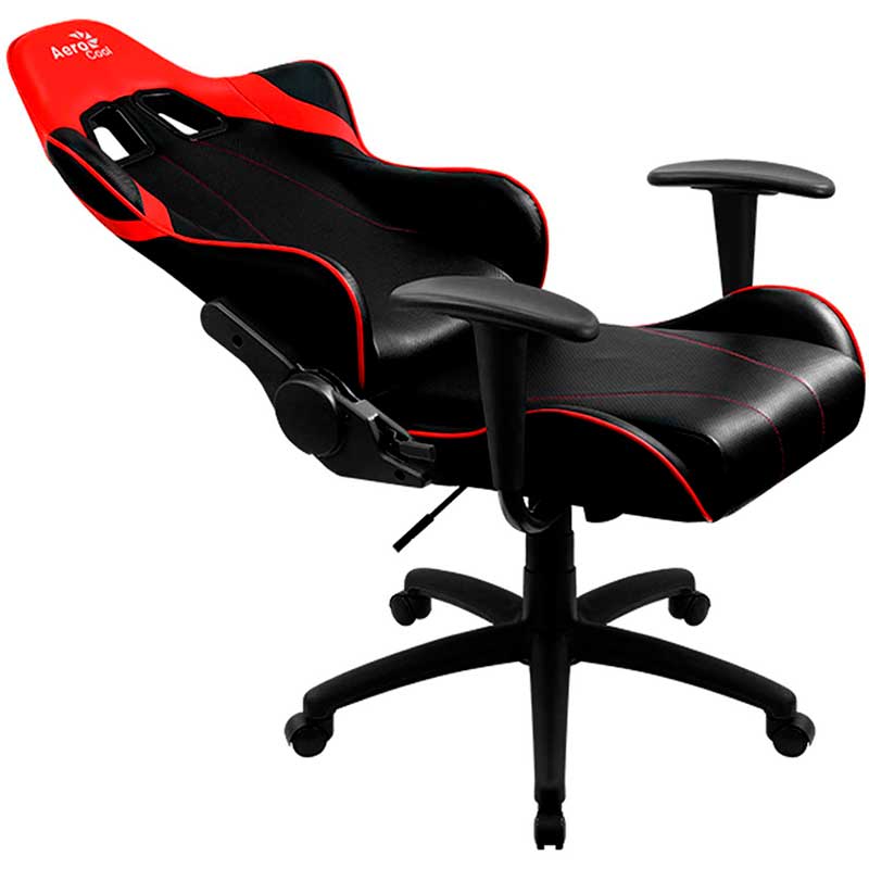 Silla Gamer AEROCOOL AC100 Air ACGC-2023101.R1 Negro Con Rojo